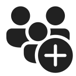 People Community Add SVG Icon